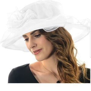 Church Hats for Women,Organza Tea Hats,Fascinator Bridal Tea Party Weddi…